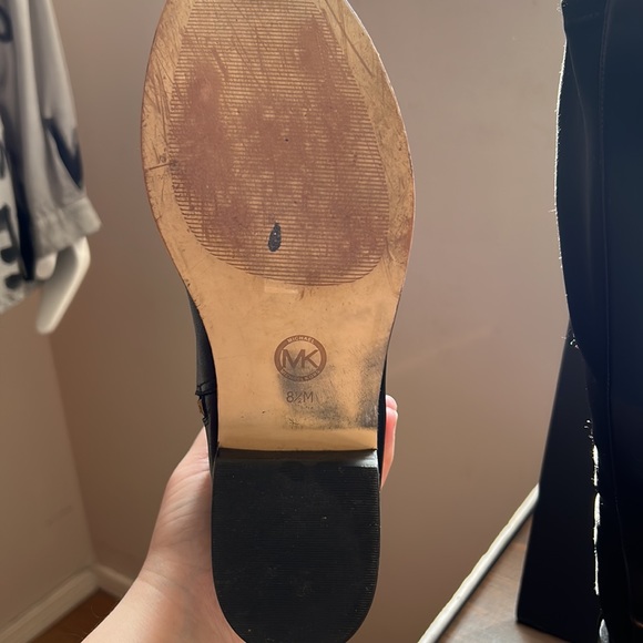 Michael Kors Riding Boots leather & neoprene knee boots, Size 8.5 - Picture 10 of 11